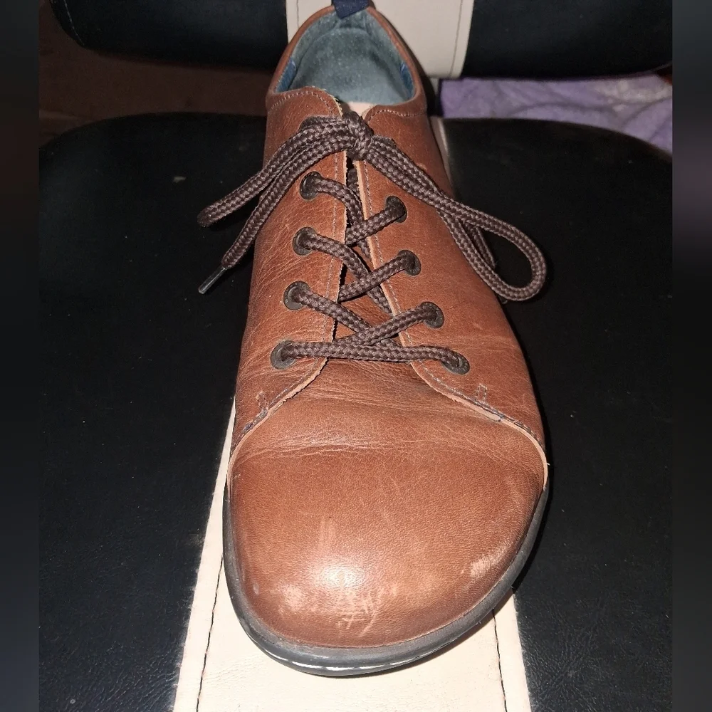Birkenstock Men's Brown Leather Casual Shoes In A EU 43 Or US 10-10.5 Luxury